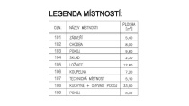 CLASSIC 93 Legenda místností